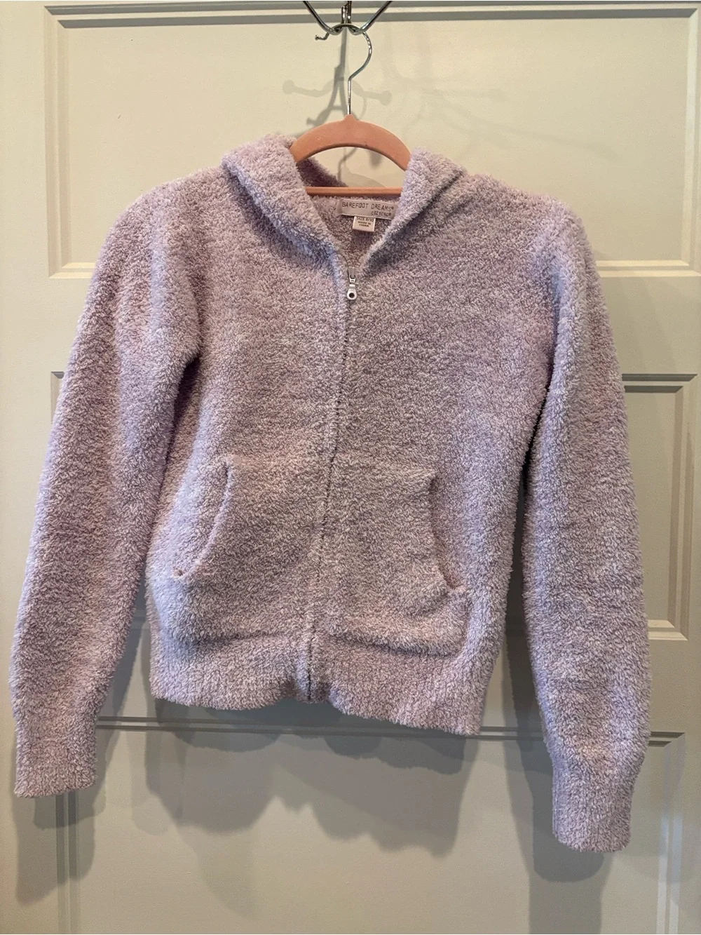 Barefoot Dreams Lilac Plush Zip Hoodie Sweater